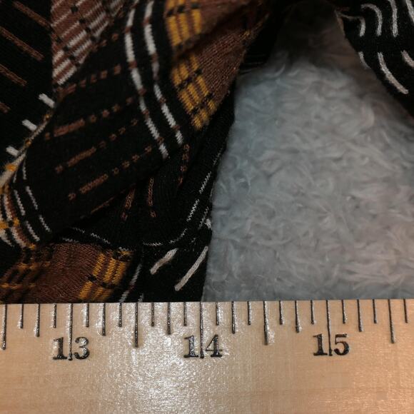 Maeve Anthropologie Dress Womens Medium Brown Striped Maxi Long Sleeve Boho - Picture 8 of 13